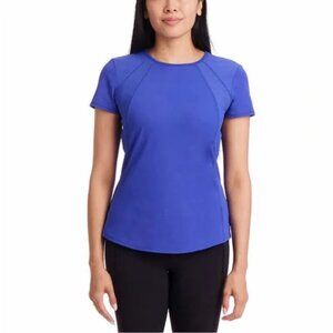NWOT Spyder Women's Short Sleeve Athletic Top Shirt In Royal Blue  - Size S
